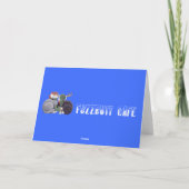 トナカイの平らなクリスマスカード シーズンカード (裏面)