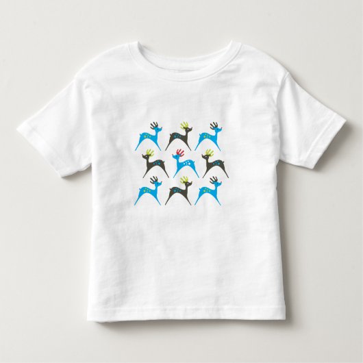 トナカイの幼児のワイシャツ トドラーTシャツ (正面)