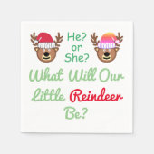 トナカイの性別の表示 スタンダードカクテルナプキン (正面)