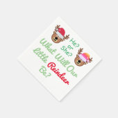 トナカイの性別の表示 スタンダードカクテルナプキン (角)