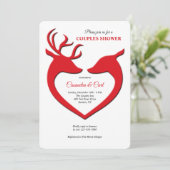 トナカイの愛 ブライダルシャワー招待状 招待状 (スタンド正面)