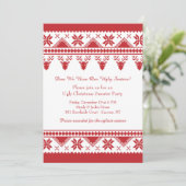 トナカイの招待状が付いている醜いセーター 招待状 (スタンド正面)