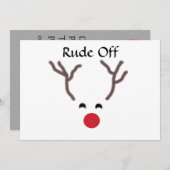 トナカイの招待状 招待状 (正面/裏面)