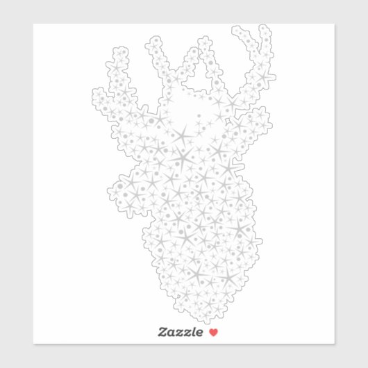 トナカイの星クリスマス シール (シート)