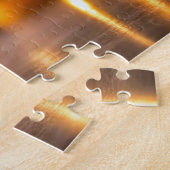 トナカイの服を着たクリスマス犬 ジグソーパズル (側面)