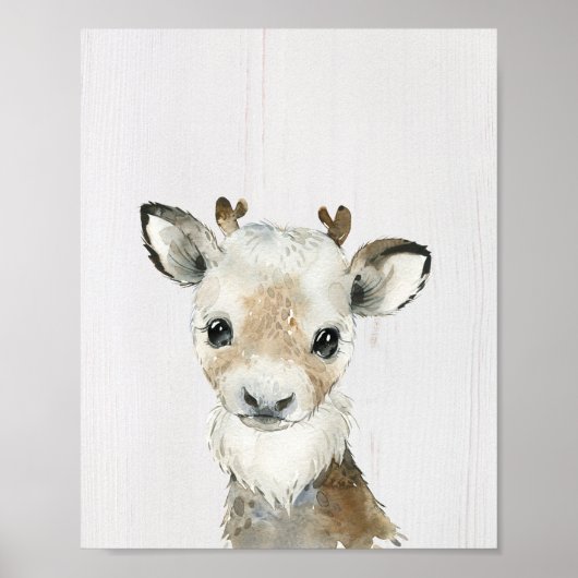 トナカイの森の保育園アートプリント ポスター (正面)