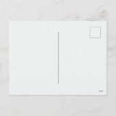 トナカイの消音した青いグレーの冬のクリスマス シーズンポストカード (裏面)