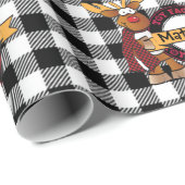 トナカイの漫画の特別子供へ配信 ラッピングペーパー (ロールコーナー)