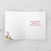 トナカイの糞クリスマスおもしろカード シーズンカード (内部)