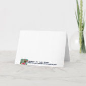 トナカイの耳のカードで希望のクリスマス犬 シーズンカード (裏面)