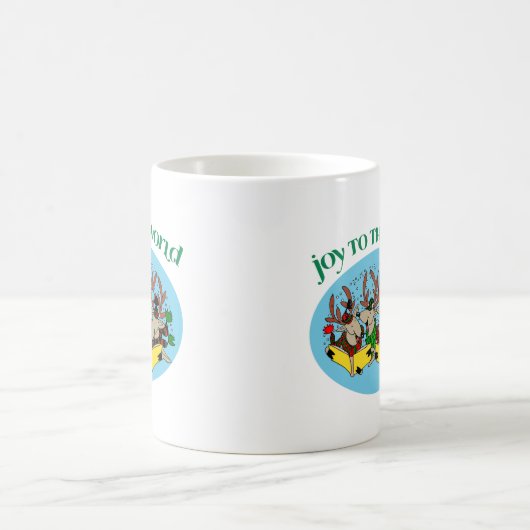 トナカイの聖歌隊-世界への喜び コーヒーマグカップ (中央)