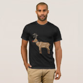 トナカイの肉の部位 Funny Venison Christmas Tシャツ (正面フル)