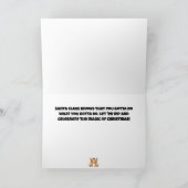 トナカイの臭いクリスマスおもしろい漫画 シーズンカード (内部)