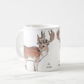 トナカイの若者 コーヒーマグカップ (正面左)