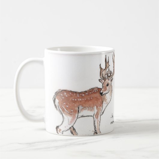 トナカイの若者 コーヒーマグカップ (左)