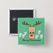 トナカイの薬学のメリークリスマス 缶バッジ (正面&裏面)