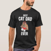 トナカイの衣装を着た可愛最高のいペルシャ猫D Tシャツ (正面)
