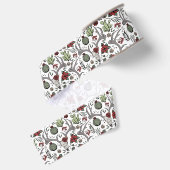トナカイの角 カントリー クリスマス 白リボン グログランリボン (裏面)