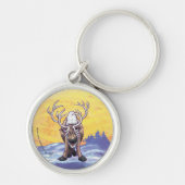 トナカイの贈り物とアクセサリ キーホルダー (正面)