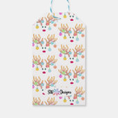 トナカイの贈り物ラベル ギフトタグ (裏面)