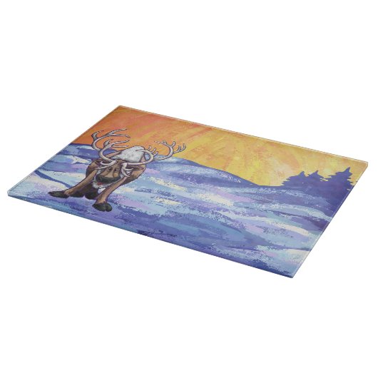 トナカイの贈り物&アクセサリー カッティングボード (角)