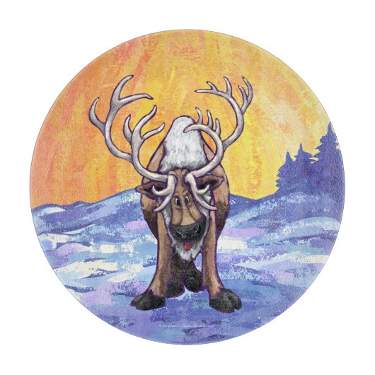 トナカイの贈り物&アクセサリー カッティングボード (正面)