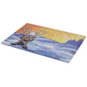 トナカイの贈り物&アクセサリー カッティングボード (角)