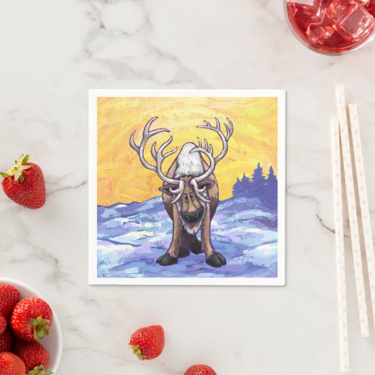 トナカイの贈り物&アクセサリー スタンダードカクテルナプキン (インサイチュ)