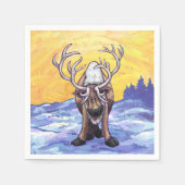 トナカイの贈り物&アクセサリー スタンダードカクテルナプキン (正面)