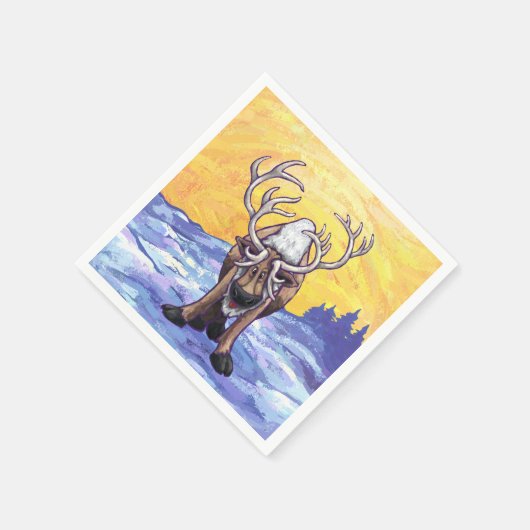 トナカイの贈り物&アクセサリー スタンダードカクテルナプキン (角)