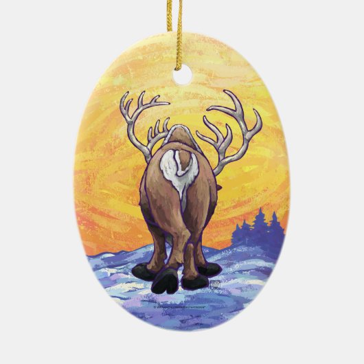 トナカイの贈り物&アクセサリー セラミックオーナメント (裏面)