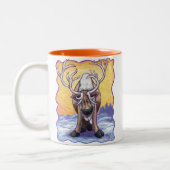 トナカイの贈り物&アクセサリー ツートーンマグカップ (左)