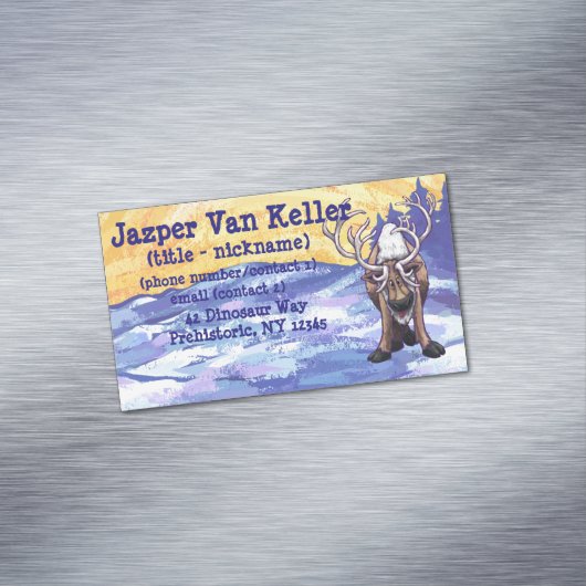 トナカイの贈り物&アクセサリー マグネット名刺 (インサイチュ)