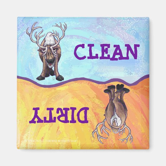 トナカイの贈り物&アクセサリー マグネット (正面)