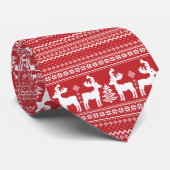 トナカイの赤 ネクタイ (ロール)