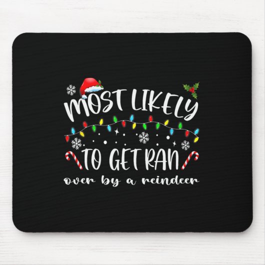 トナカイの走家族Cによって終わる可能性が最も高い マウスパッド (正面)