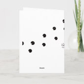 トナカイの足跡クリスマスカード シーズンカード (裏面)