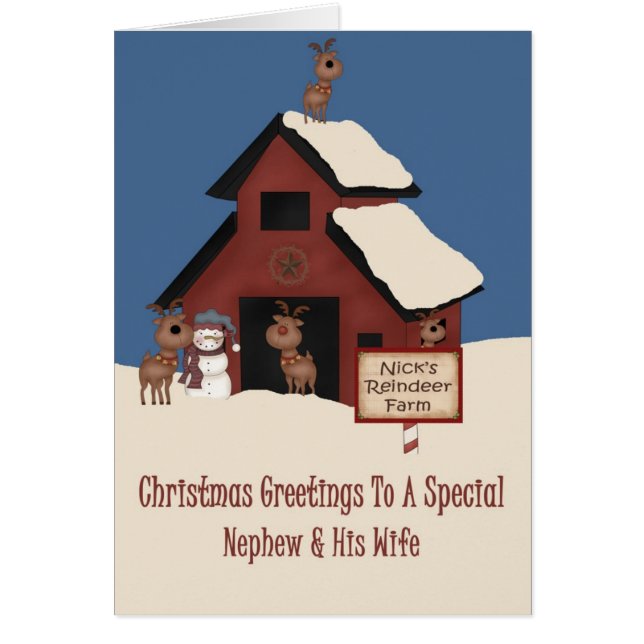 トナカイの農場の甥及び妻のクリスマス (正面)