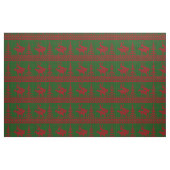 トナカイの醜いクリスマス ファブリック (ファットクウォーター)