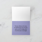 トナカイの降雪の休日カード シーズンカード (内部)