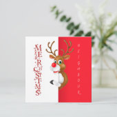 トナカイの隣人 クリスマスグリーティングカード カード (スタンド正面)