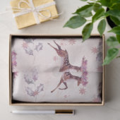 トナカイの離れ花のクリスマス 薄葉紙 (ギフト)
