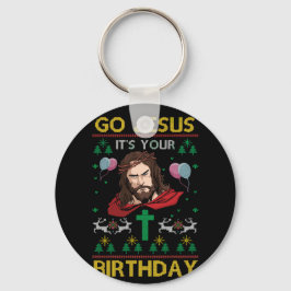 トナカイの雪とダビングはイエスに行く キーホルダー