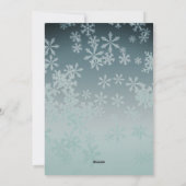 トナカイの雪の結晶クリスマスパーソナライズされた シーズンカード (裏面)