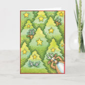 トナカイの非表示とクリスマスカードを探す シーズンカード (正面)