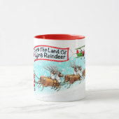 トナカイの飛んでいる国から！ マグカップ (中央)