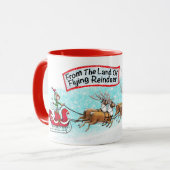 トナカイの飛んでいる国から！ マグカップ (正面左)