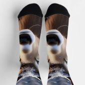 トナカイの魔法：サンタのロイヤルコンパニオンのクローズアップ ソックス (上部)