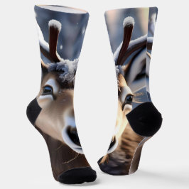 トナカイの魔法：サンタのロイヤルコンパニオンのクローズアップ ソックス