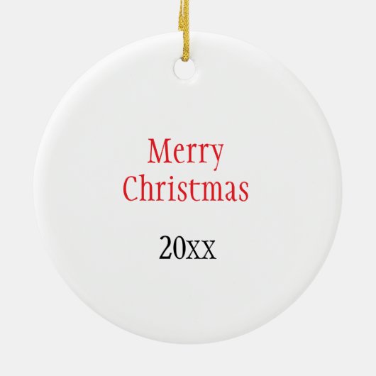 トナカイの黒い帽子の口ひげパーソナライズされたの休日 セラミックオーナメント (裏面)